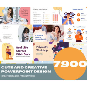 "Premium bundle of 7,900 cute and creative PowerPoint templates plus 52,300 free animated slides, fully editable and compatible with Google Slides, Keynote, and PowerPoint"
