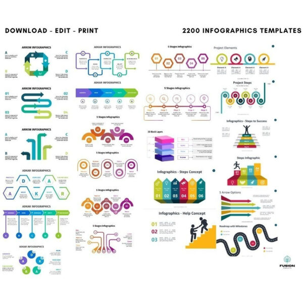 10,000 Animated Infographic PowerPoint Templates Latest Collection of Modern Presentation - Image 4