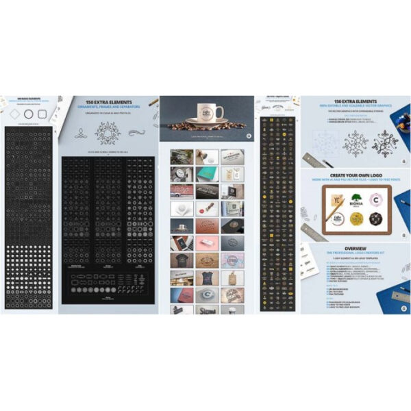 Professional Logo Template Creators Kit Bundle Collection – PSD & AI Editable | Free Lifetime Updates - Image 2