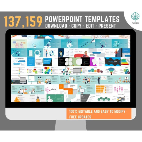 137,159+ Multipurpose PowerPoint Templates Mega Bundle | Editable Google Slides & Keynote | Business, Education, Marketing - Image 3