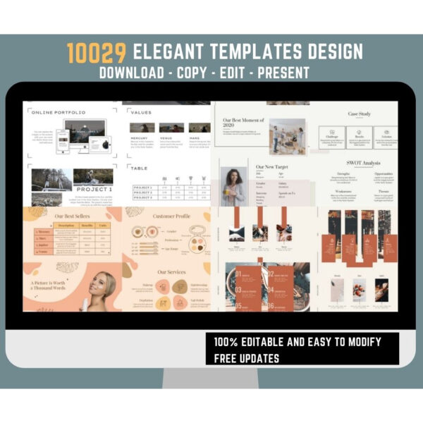 10,029+ Premium Elegant PowerPoint Templates Mega Bundle | Stylish, Modern, Editable | Google Slides & Keynote - Image 5