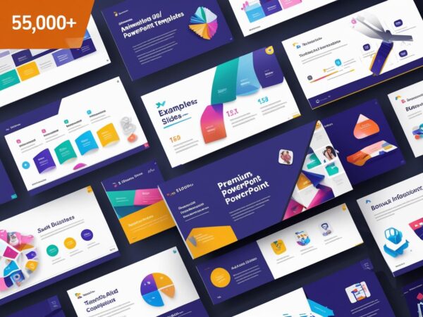 55,000+ premium animated PowerPoint templates mega bundle – editable presentation slides for business, education, marketing, Google Slides & Keynote