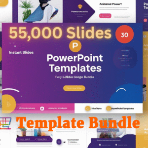 55,000+ premium animated PowerPoint templates mega bundle – editable presentation slides for business, education, marketing, Google Slides & Keynote