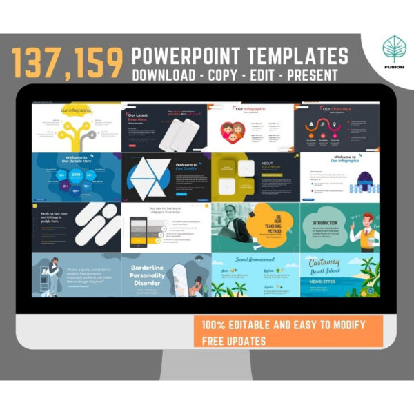 137,159+ Multipurpose PowerPoint Templates Mega Bundle | Editable Google Slides & Keynote | Business, Education, Marketing - Image 8