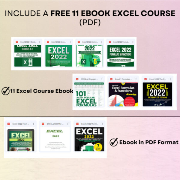Mega bundle of 432+ editable Microsoft Excel templates for business, finance, education, and personal use.